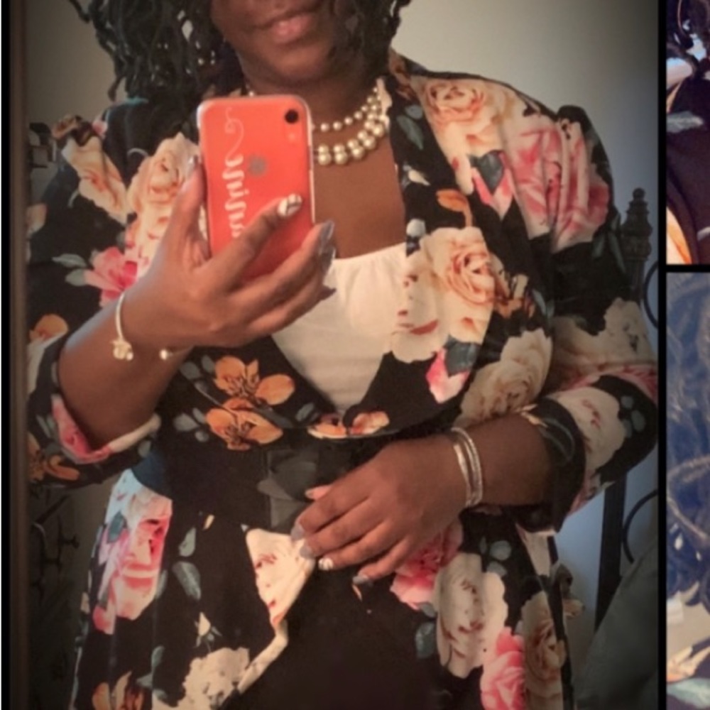 Floral blazer